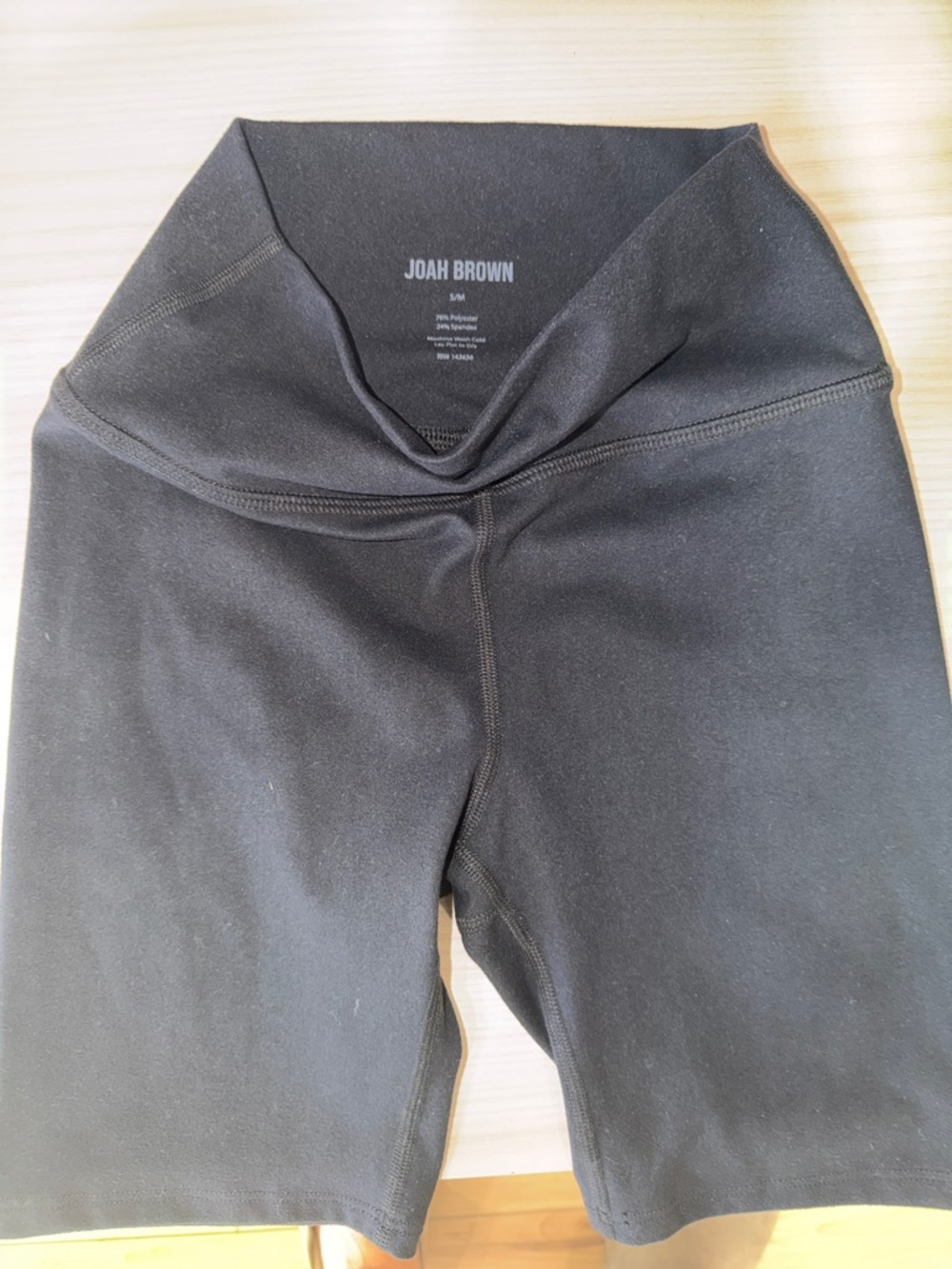 Joah Brown Black bike shorts- women's  S/M